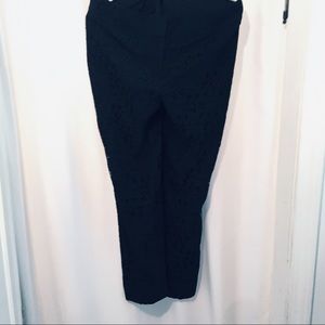 Ann Taylor lace dress pants in size 10 black